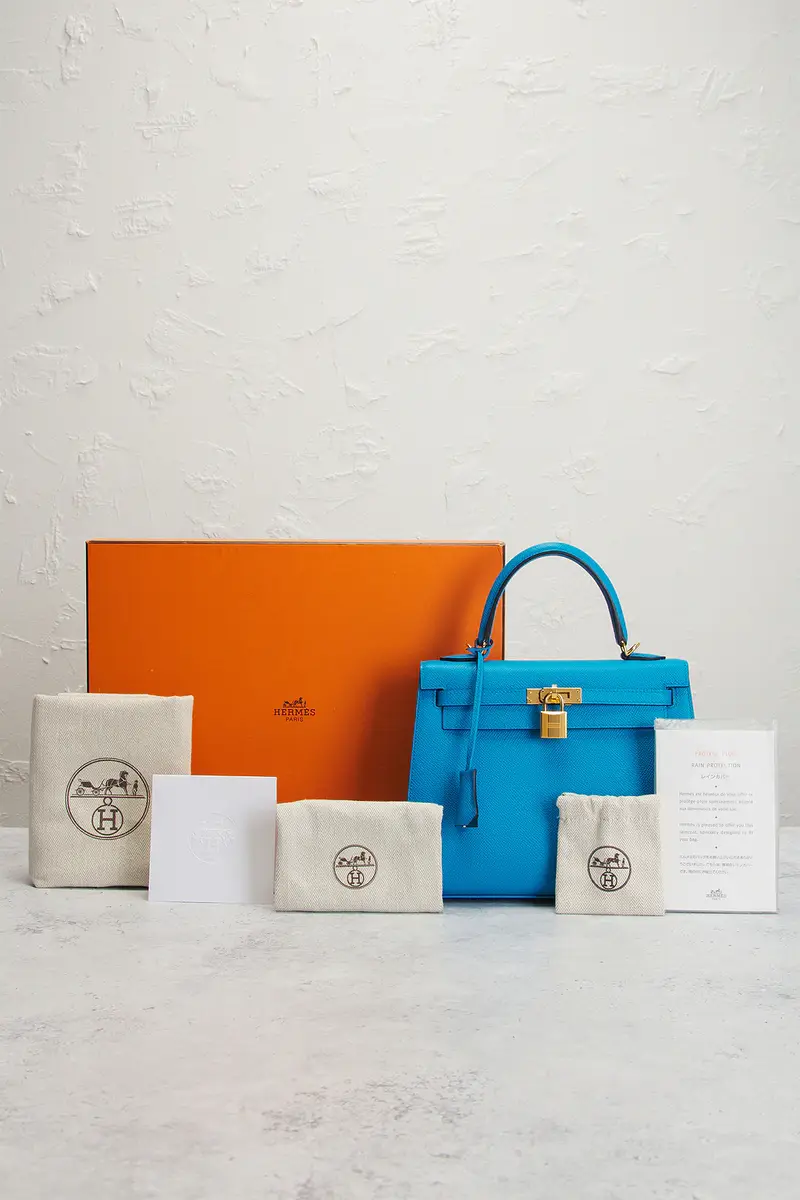 HERMÈS Hermes Epsom Kelly 25 Sellier Handbag | Thumbnail 7 HERMÈS Hermes Epsom Kelly 25 Sellier Handbag | Thumbnail 7