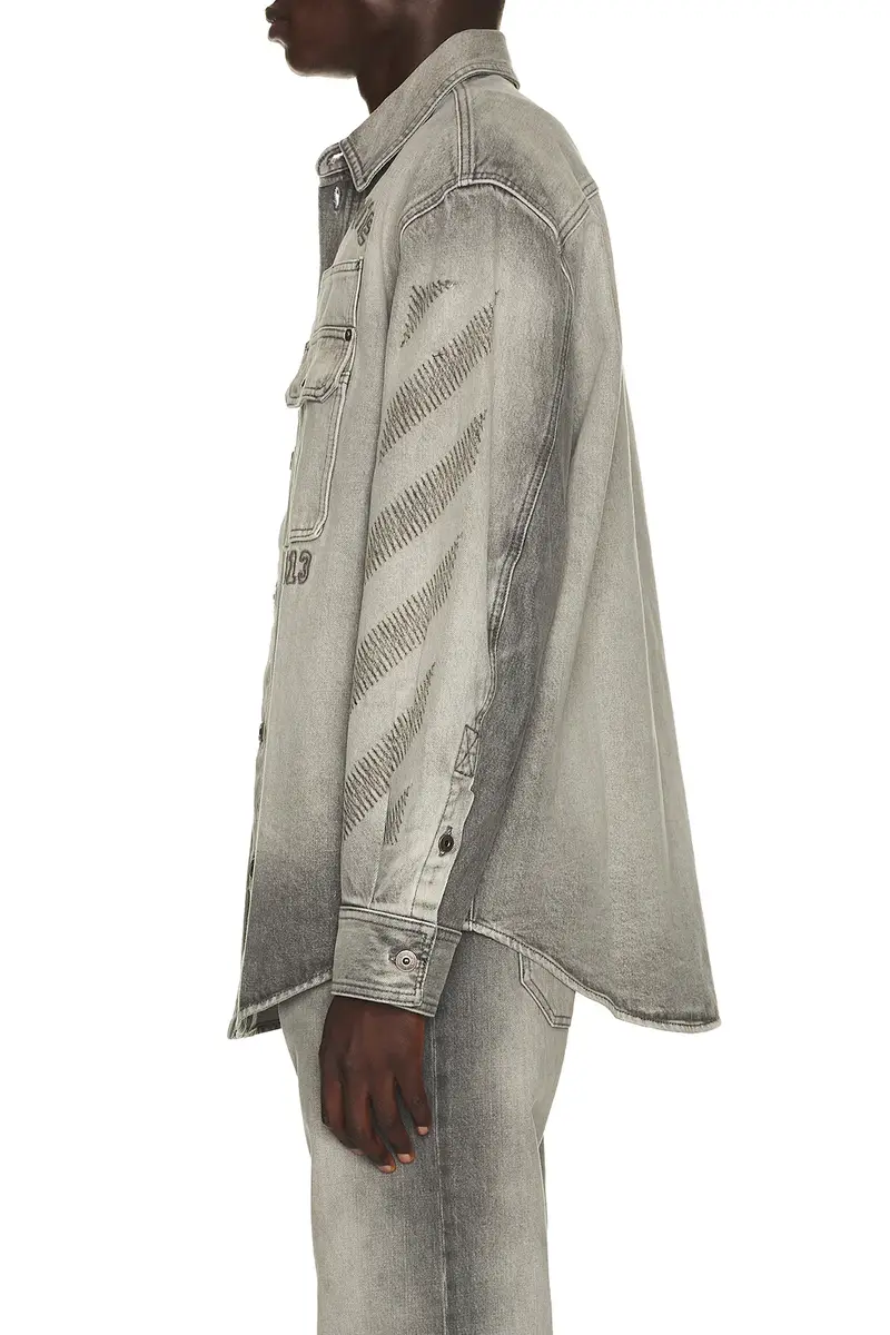Off-White Denim Military Overshirt | Thumbnail 2
