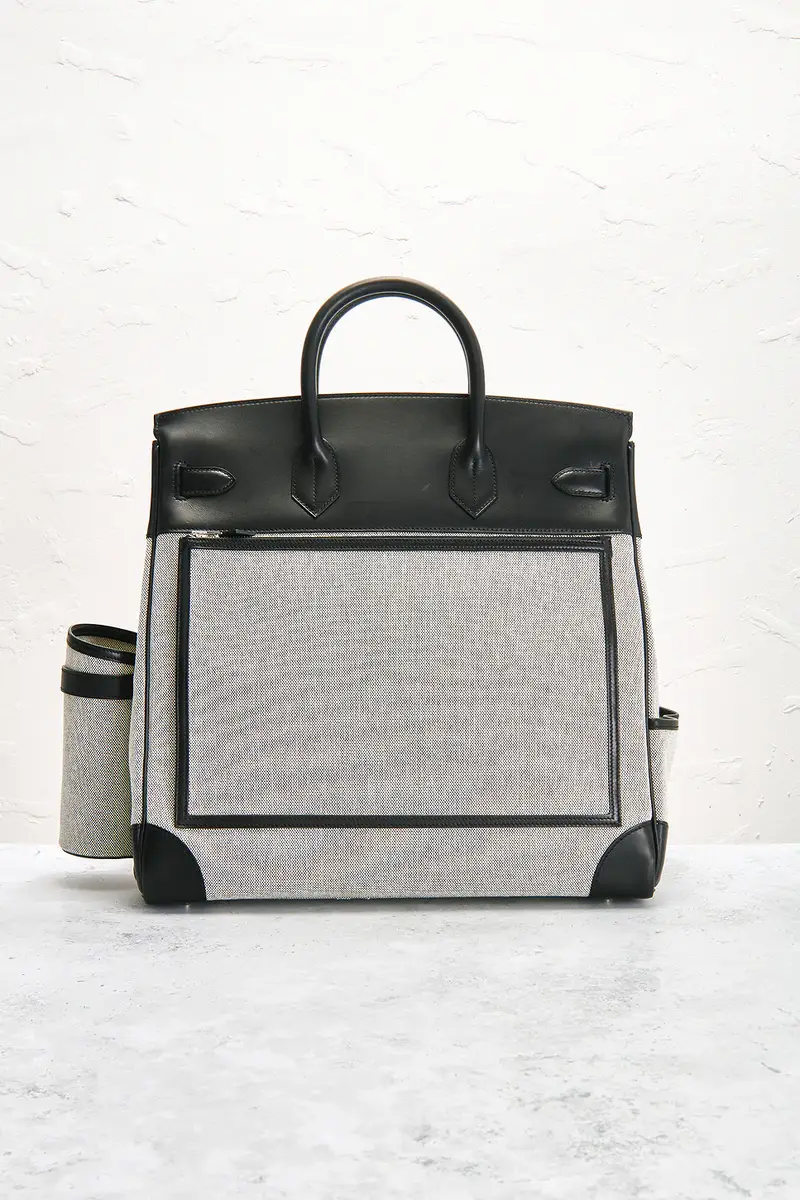 HERMÈS Hermes Evercalf Toile Cargo Haut A Courroies Birkin 40 Handbag | Thumbnail 3