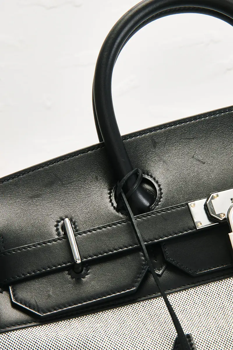 HERMÈS Hermes Evercalf Toile Cargo Haut A Courroies Birkin 40 Handbag | Thumbnail 5