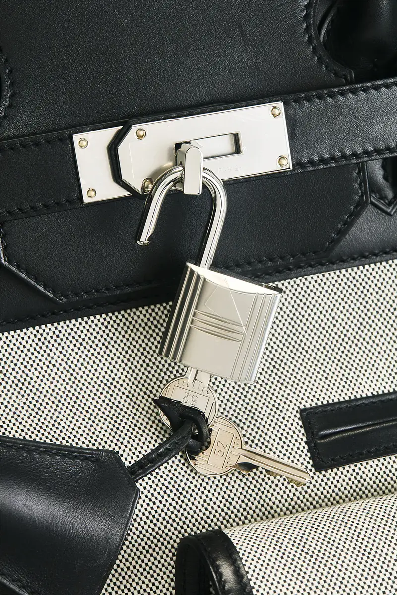 HERMÈS Hermes Evercalf Toile Cargo Haut A Courroies Birkin 40 Handbag | Thumbnail 7