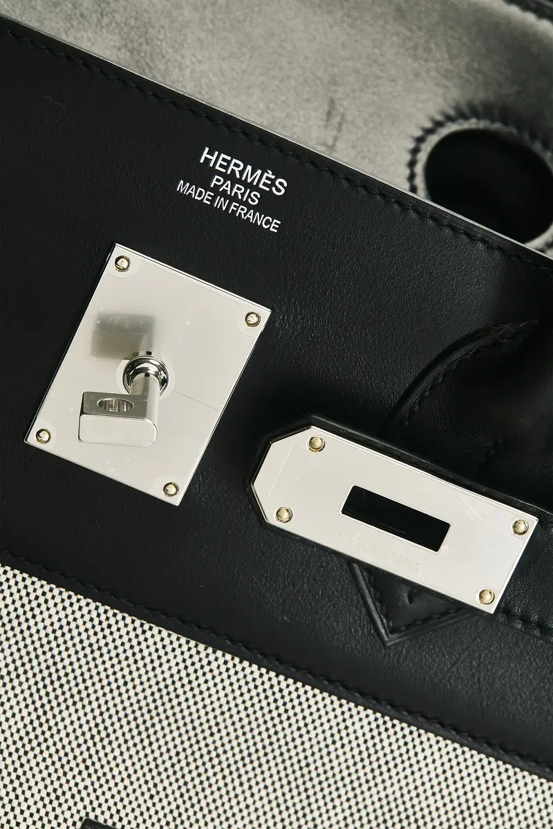 HERMÈS Hermes Evercalf Toile Cargo Haut A Courroies Birkin 40 Handbag | Thumbnail 8