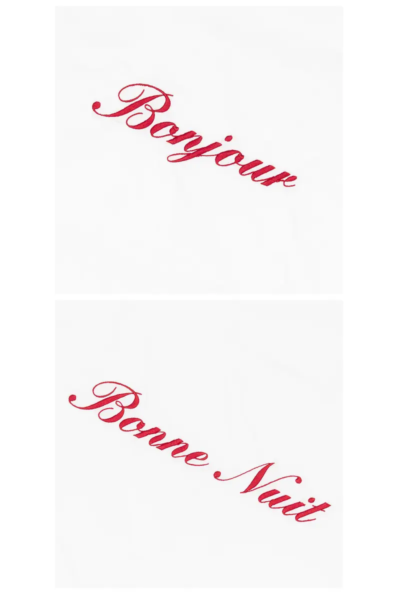 Abbode Bonjour & Bonne Nuit Pillowcase Set | Thumbnail 3 Abbode Bonjour & Bonne Nuit Pillowcase Set | Thumbnail 3