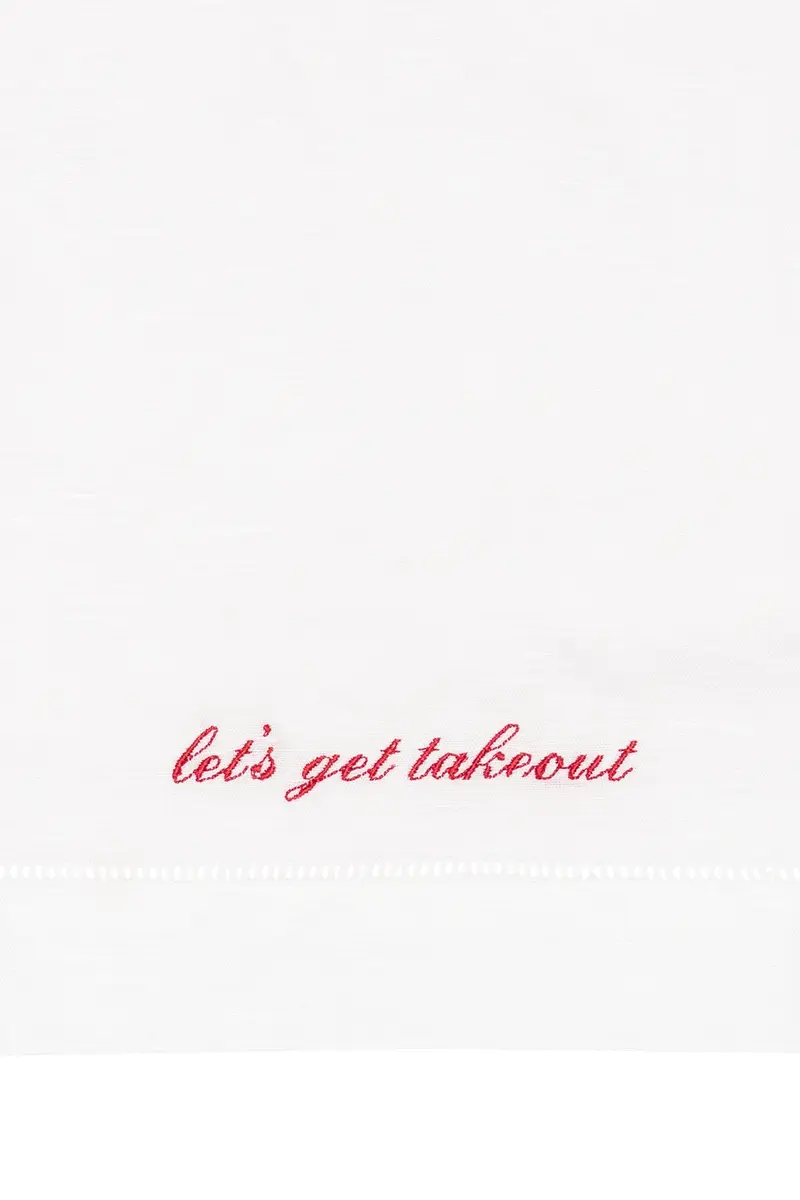 Abbode Let's Get Takeout Tea Towel | Thumbnail 4 Abbode Let's Get Takeout Tea Towel | Thumbnail 4