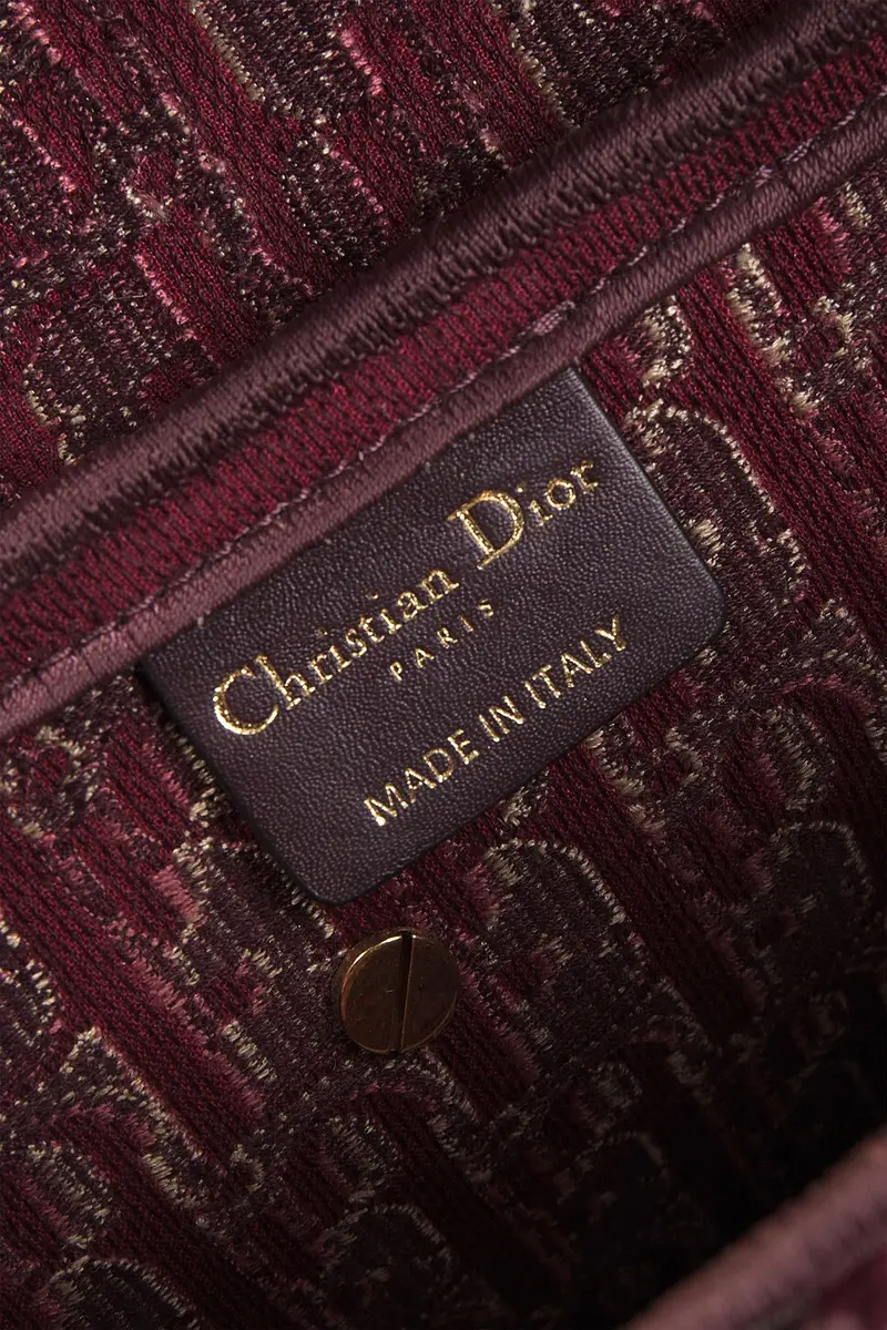 Dior Dior Oblique Embroidered Velvet Saddle Bag | Thumbnail 6