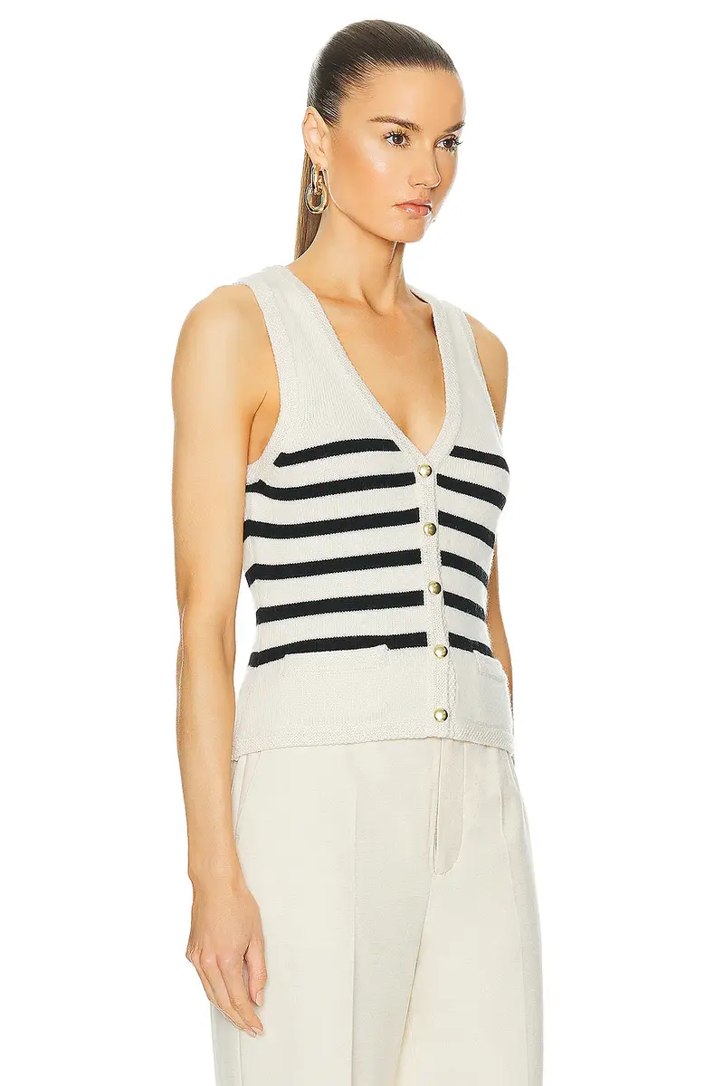 L'Academie Calanth Striped Vest | Thumbnail 2 L'Academie Calanth Striped Vest | Thumbnail 2