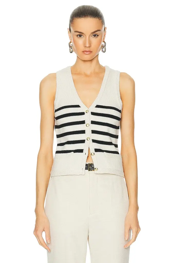 L'Academie Calanth Striped Vest