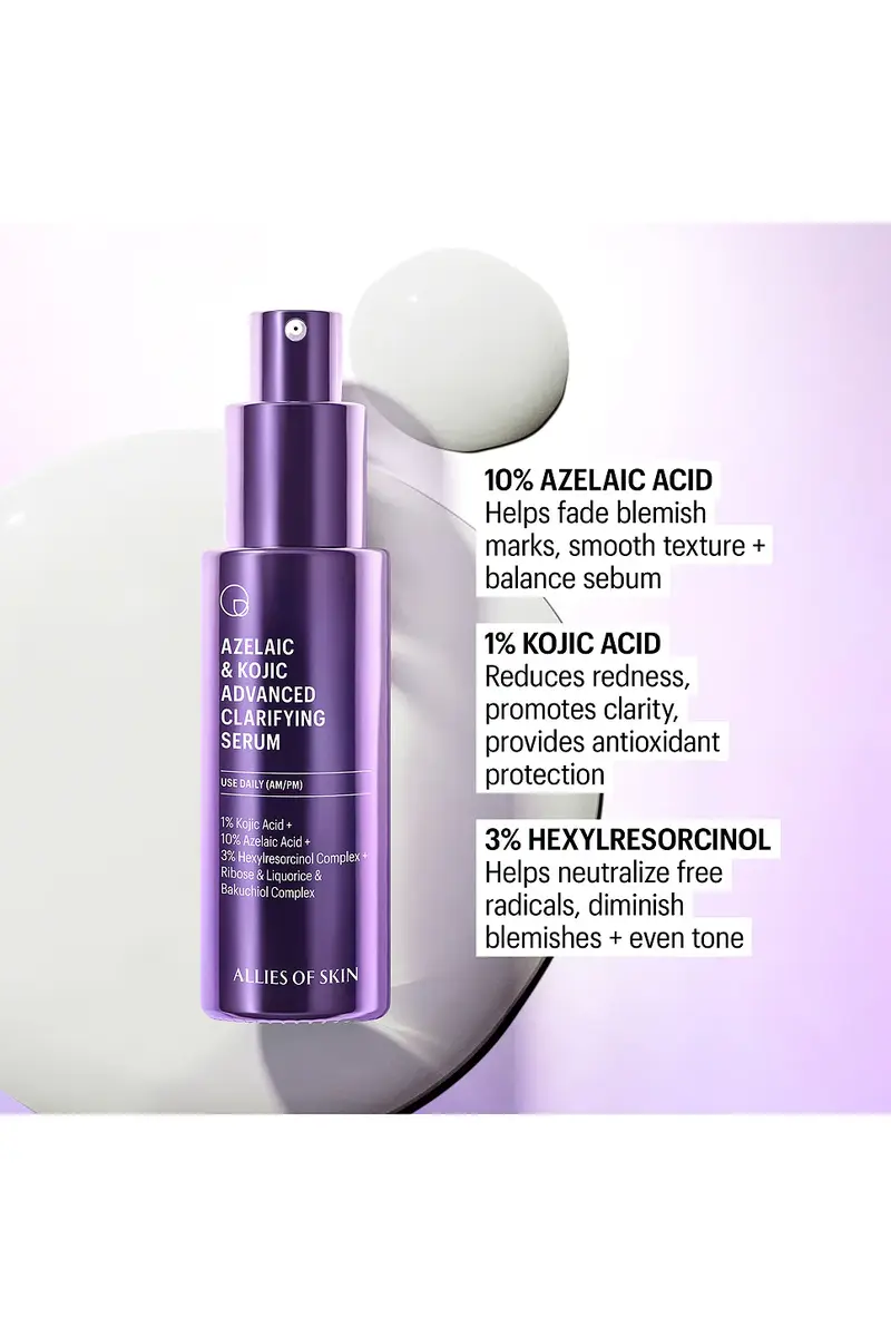 Allies of Skin Azelaic & Kojic Advanced Clarifying Serum 30ml | Thumbnail 4 Allies of Skin Azelaic & Kojic Advanced Clarifying Serum 30ml | Thumbnail 4