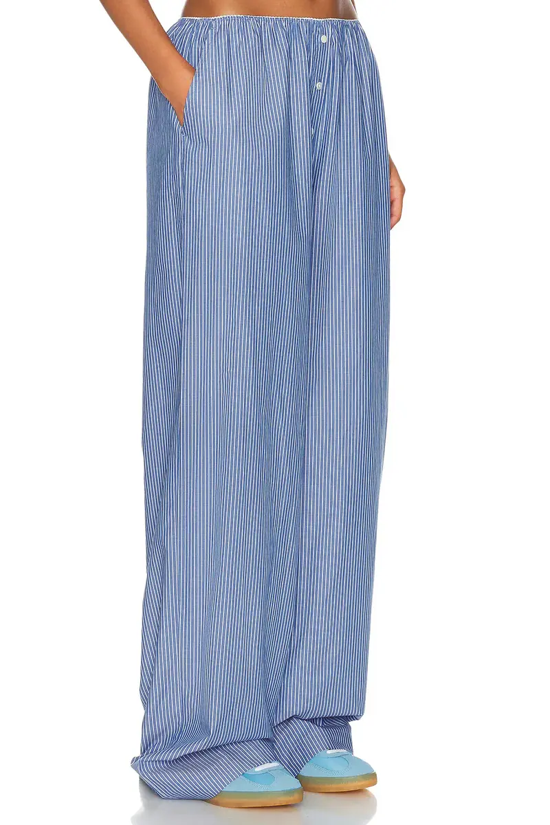 Helsa Pinstripe Poplin House Pants | Thumbnail 2