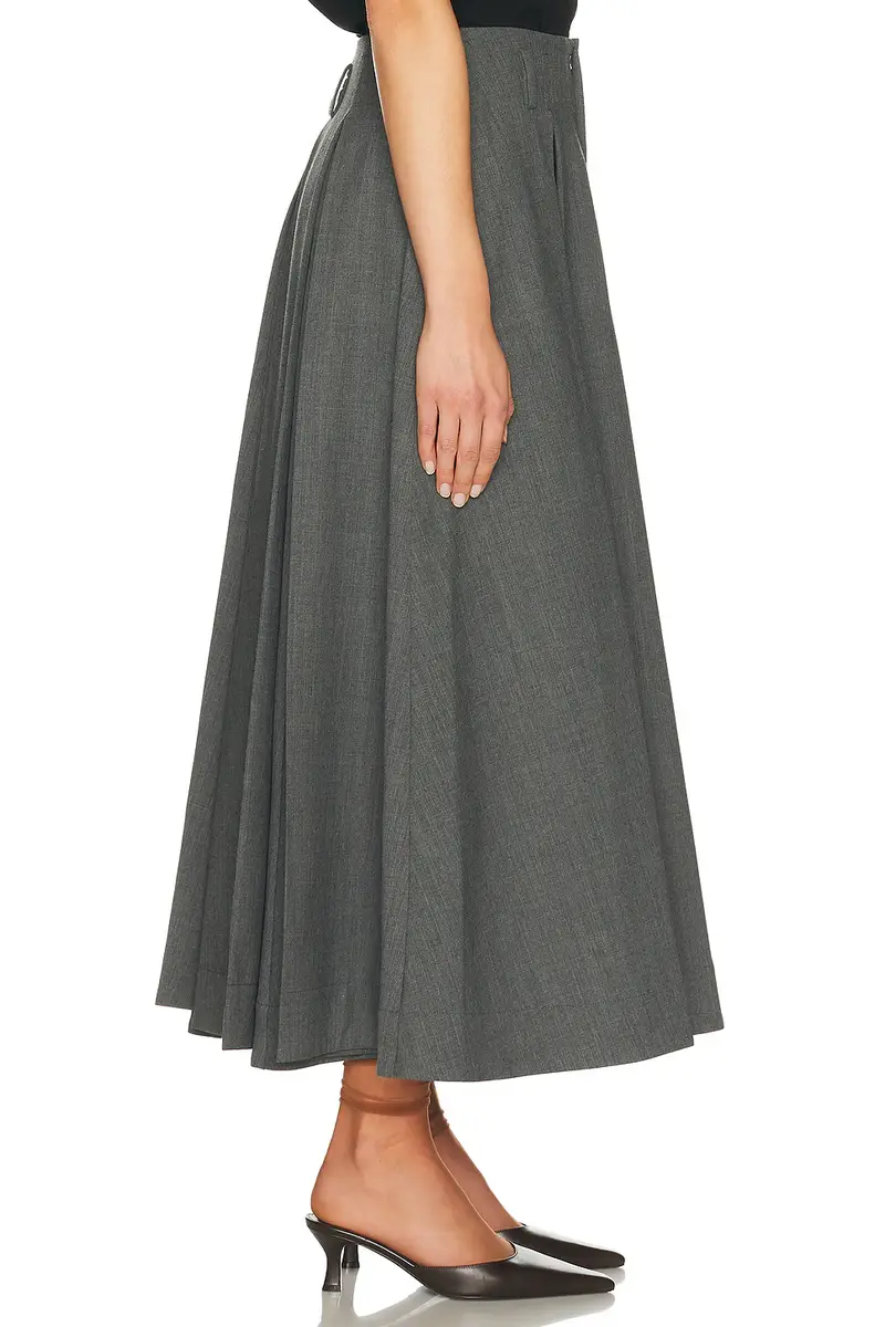 Helsa Wool Blend Pleated Skirt | Thumbnail 3