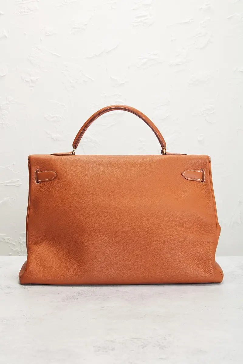 HERMÈS Hermes Taurillon Clemence Kelly 40 Handbag | Thumbnail 3