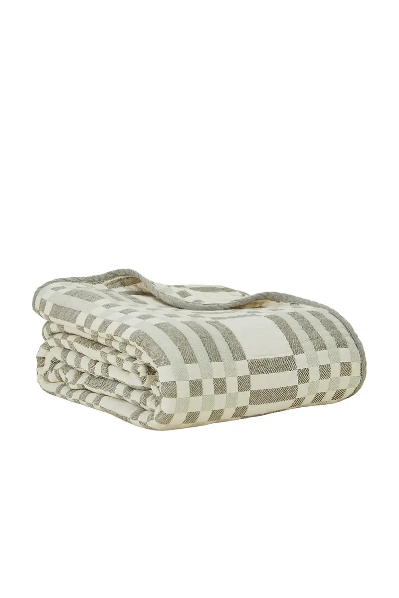 HAWKINS NEW YORK Queen Simple Plaid Blanket | Thumbnail 2 HAWKINS NEW YORK Queen Simple Plaid Blanket | Thumbnail 2