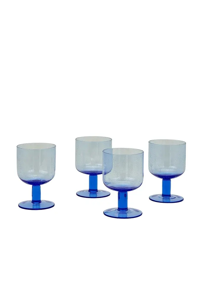 HAWKINS NEW YORK Simple Seeded Glassware Set Of 4 | Image 1 HAWKINS NEW YORK Simple Seeded Glassware Set Of 4 | Image 1
