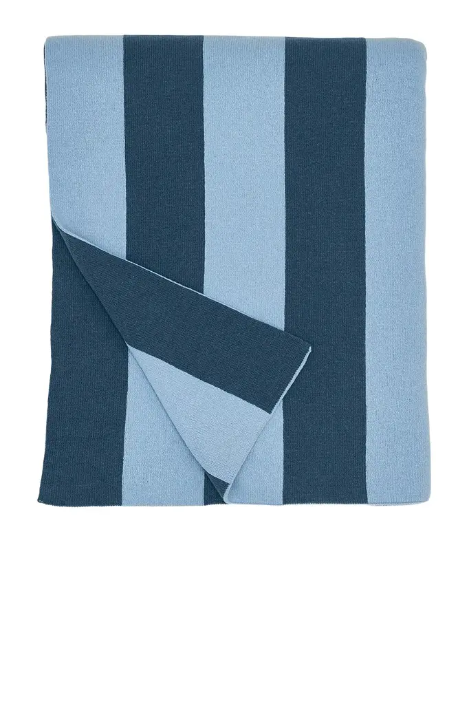 HAWKINS NEW YORK Simple Striped Throw Blanket | Image 1 HAWKINS NEW YORK Simple Striped Throw Blanket | Image 1