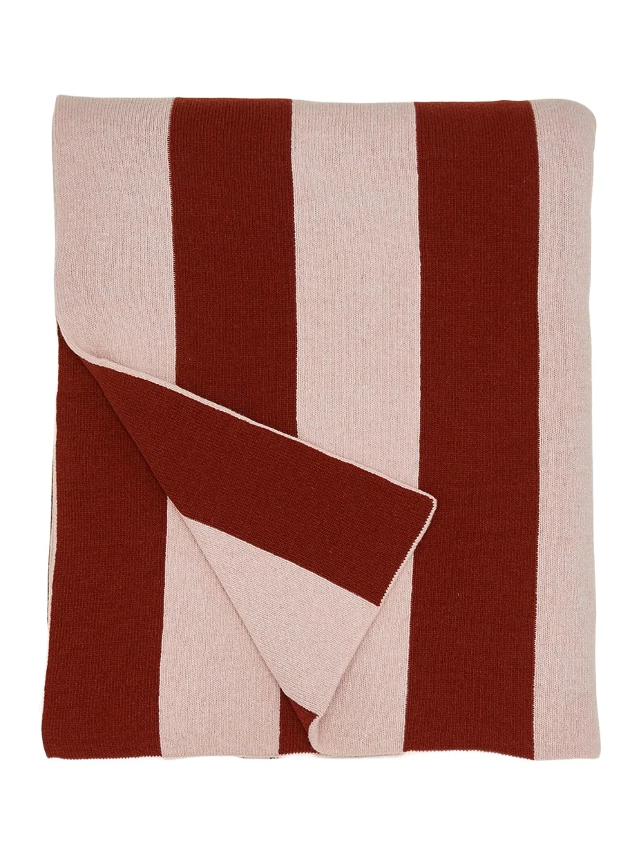 HAWKINS NEW YORK Simple Striped Throw Blanket