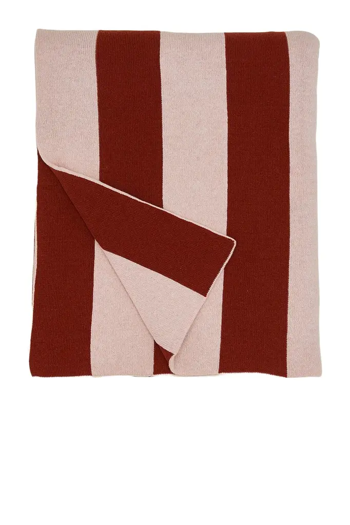 HAWKINS NEW YORK Simple Striped Throw Blanket