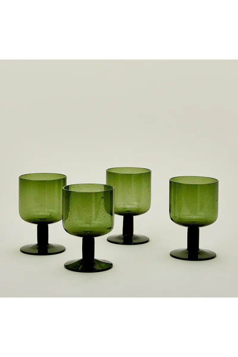 HAWKINS NEW YORK Stemmed Simple Seeded Glassware Set Of 4 | Thumbnail 2 HAWKINS NEW YORK Stemmed Simple Seeded Glassware Set Of 4 | Thumbnail 2
