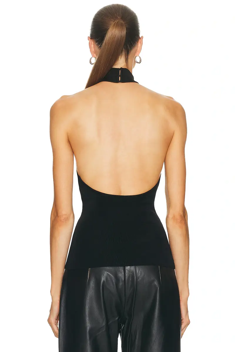 L'Academie Claudette Halter Knit Top | Thumbnail 3 L'Academie Claudette Halter Knit Top | Thumbnail 3