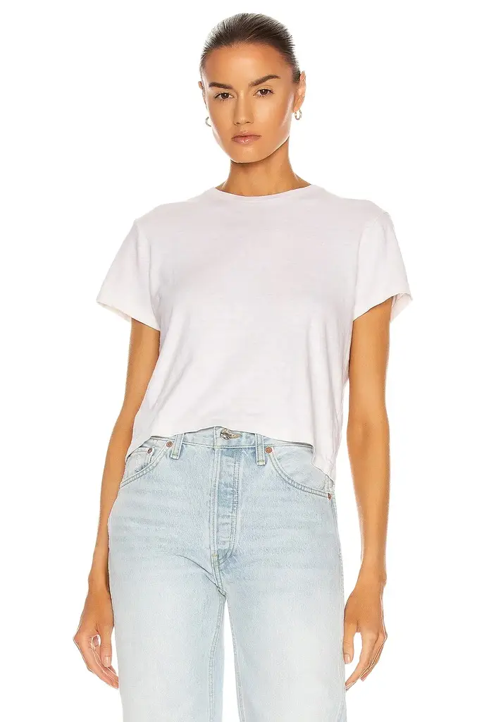 RE/DONE x Hanes 1950s Boxy Tee | Image 1 RE/DONE x Hanes 1950s Boxy Tee | Image 1