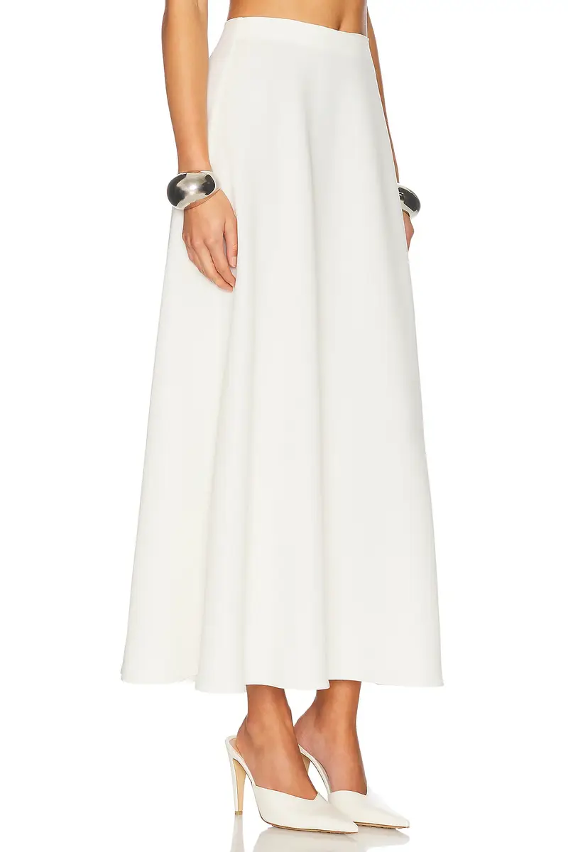 Helsa The Heavy Crepe Midi Skirt | Thumbnail 2