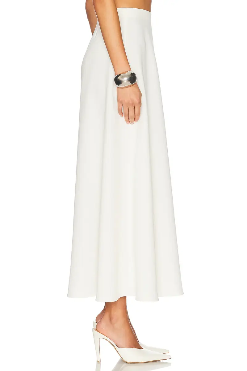 Helsa The Heavy Crepe Midi Skirt | Thumbnail 3