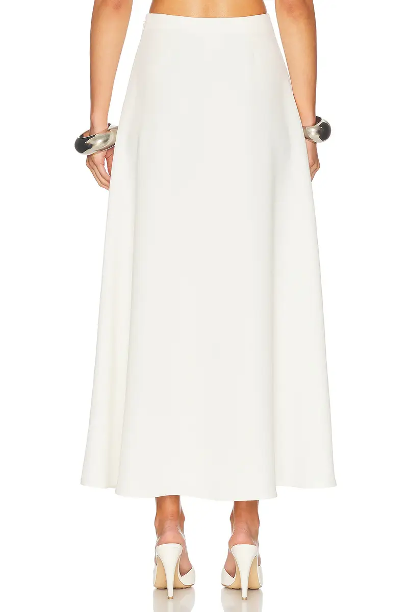 Helsa The Heavy Crepe Midi Skirt | Thumbnail 4