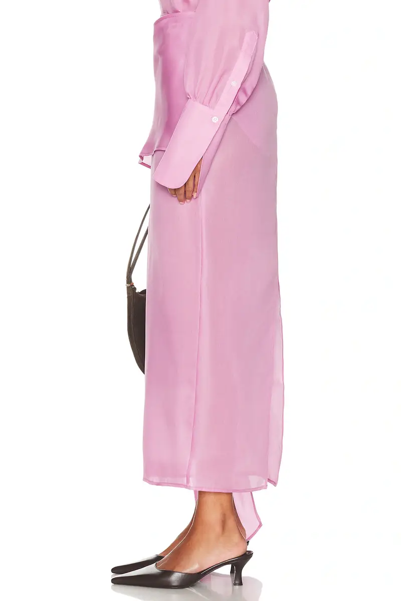 Helsa The Silk Gazar Skirt With Drape | Thumbnail 3 Helsa The Silk Gazar Skirt With Drape | Thumbnail 3