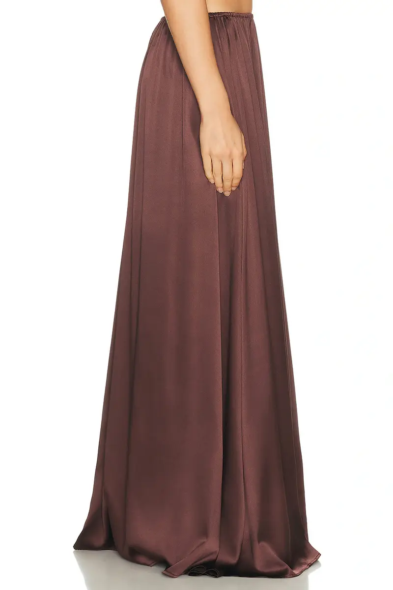 Helsa The Silk Charmeuse Maxi Skirt | Thumbnail 3