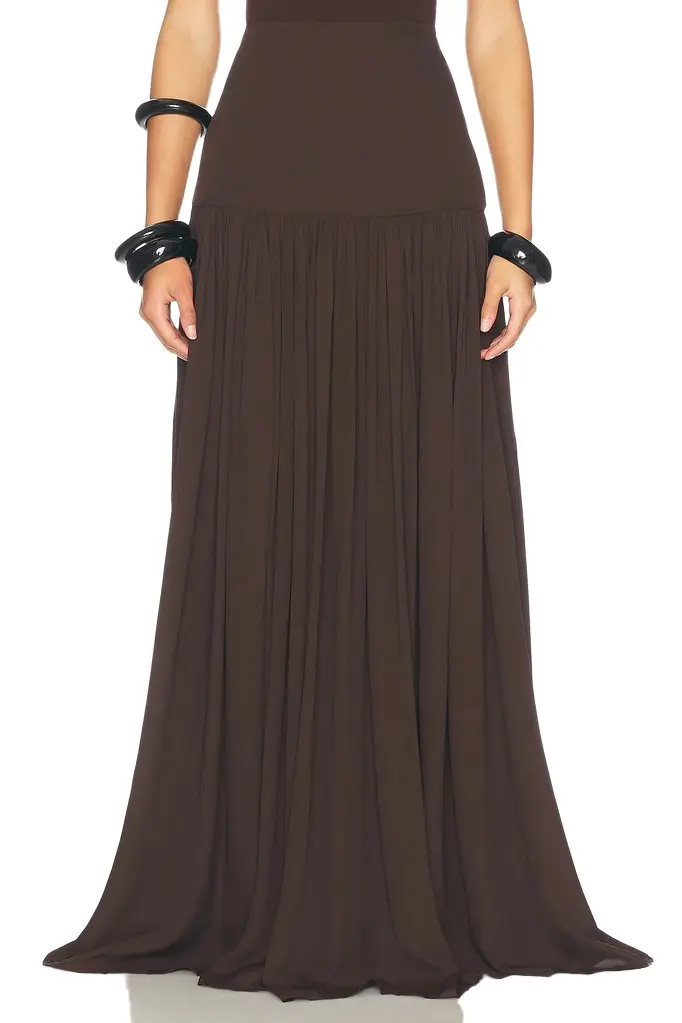 Helsa Diaphanous Maxi Skirt