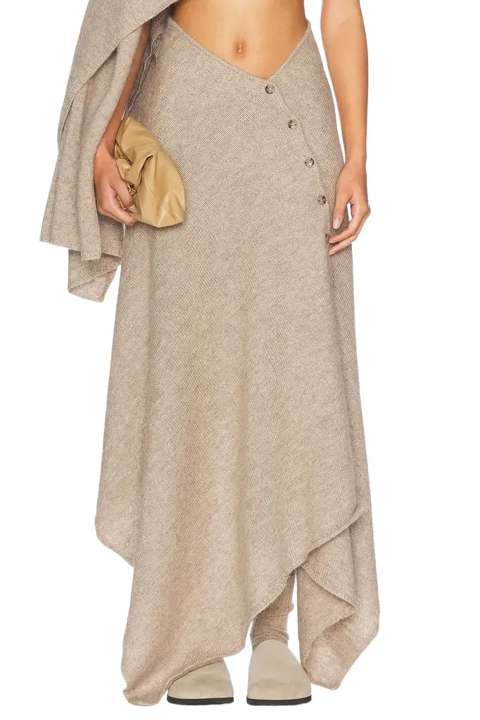 Helsa Lauren Midi Knit Skirt