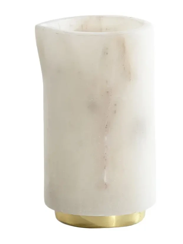HAWKINS NEW YORK Simple Marble and Brass Creamer