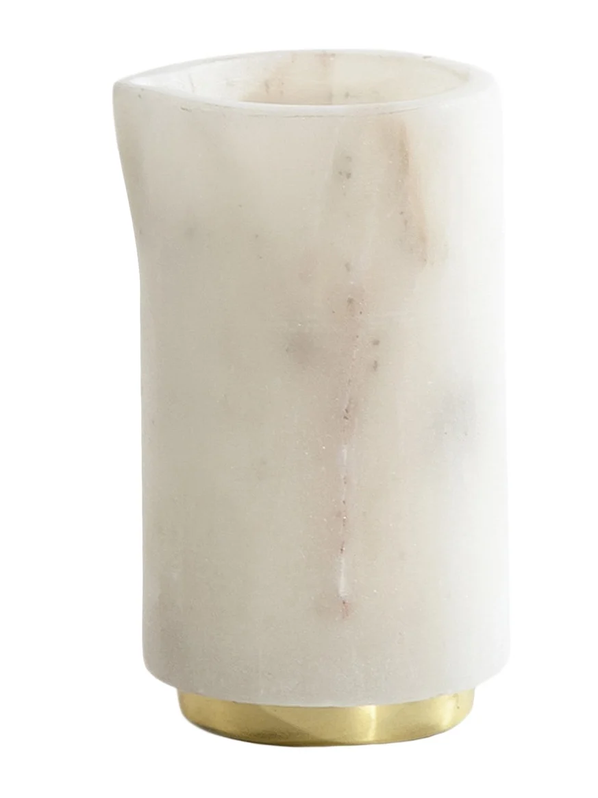 HAWKINS NEW YORK Simple Marble and Brass Creamer