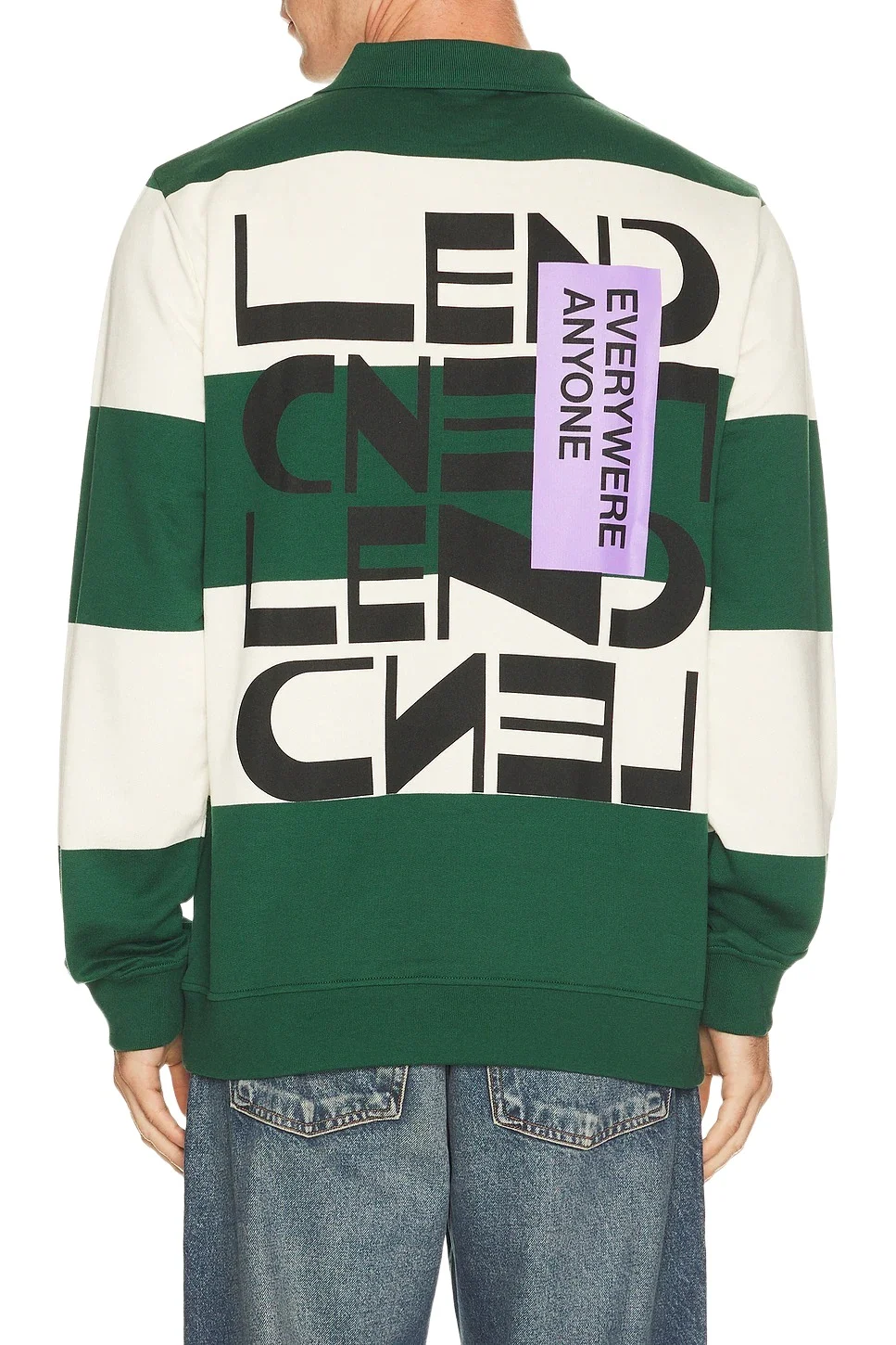 LEND Block Stripe Zip Rugby