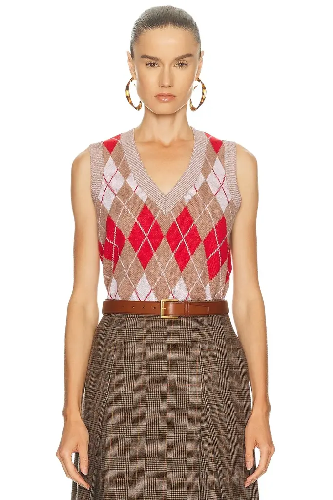 RE/DONE Argyle Vest | Image 1 RE/DONE Argyle Vest | Image 1