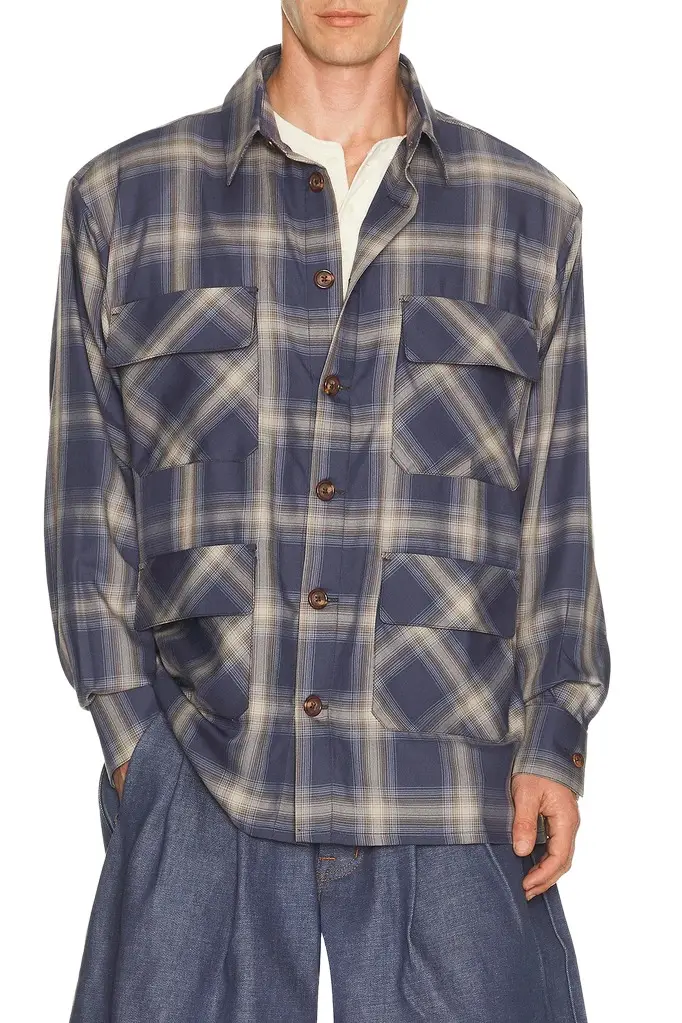 Art Community Plaid Flannel Shirt | Image 1 Art Community Plaid Flannel Shirt | Image 1