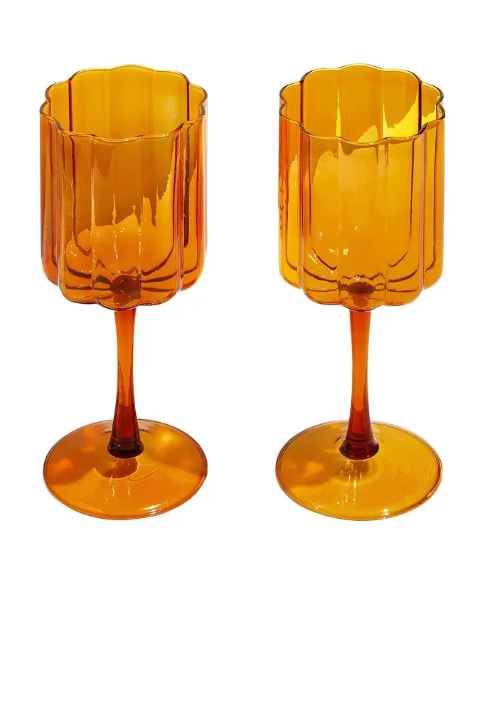 FAZEEK Wave Wine Glasses Set of 2