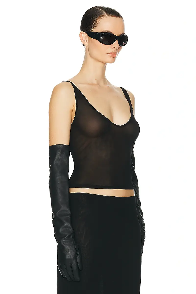 Helsa Sheer Knit Tank Top | Thumbnail 2 Helsa Sheer Knit Tank Top | Thumbnail 2