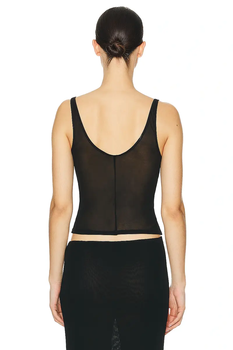 Helsa Sheer Knit Tank Top | Thumbnail 3 Helsa Sheer Knit Tank Top | Thumbnail 3