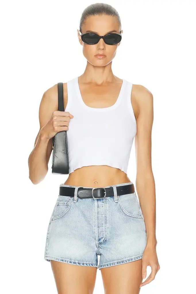 RE/DONE Cropped 60s Tank | Image 1 RE/DONE Cropped 60s Tank | Image 1