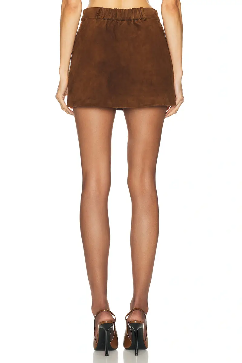 Aexae x REVOLVE Leather Suede Mini Skirt | Thumbnail 4 Aexae x REVOLVE Leather Suede Mini Skirt | Thumbnail 4