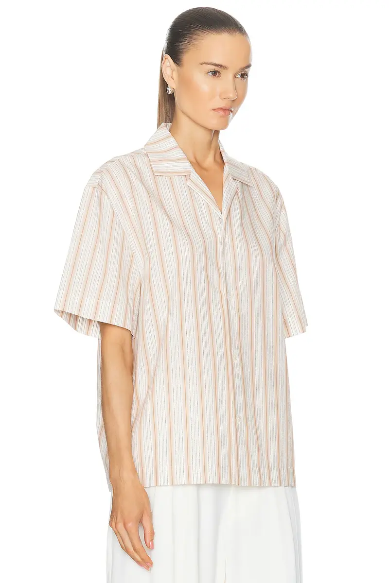 WAO Textured Stripe Camp Shirt | Thumbnail 2