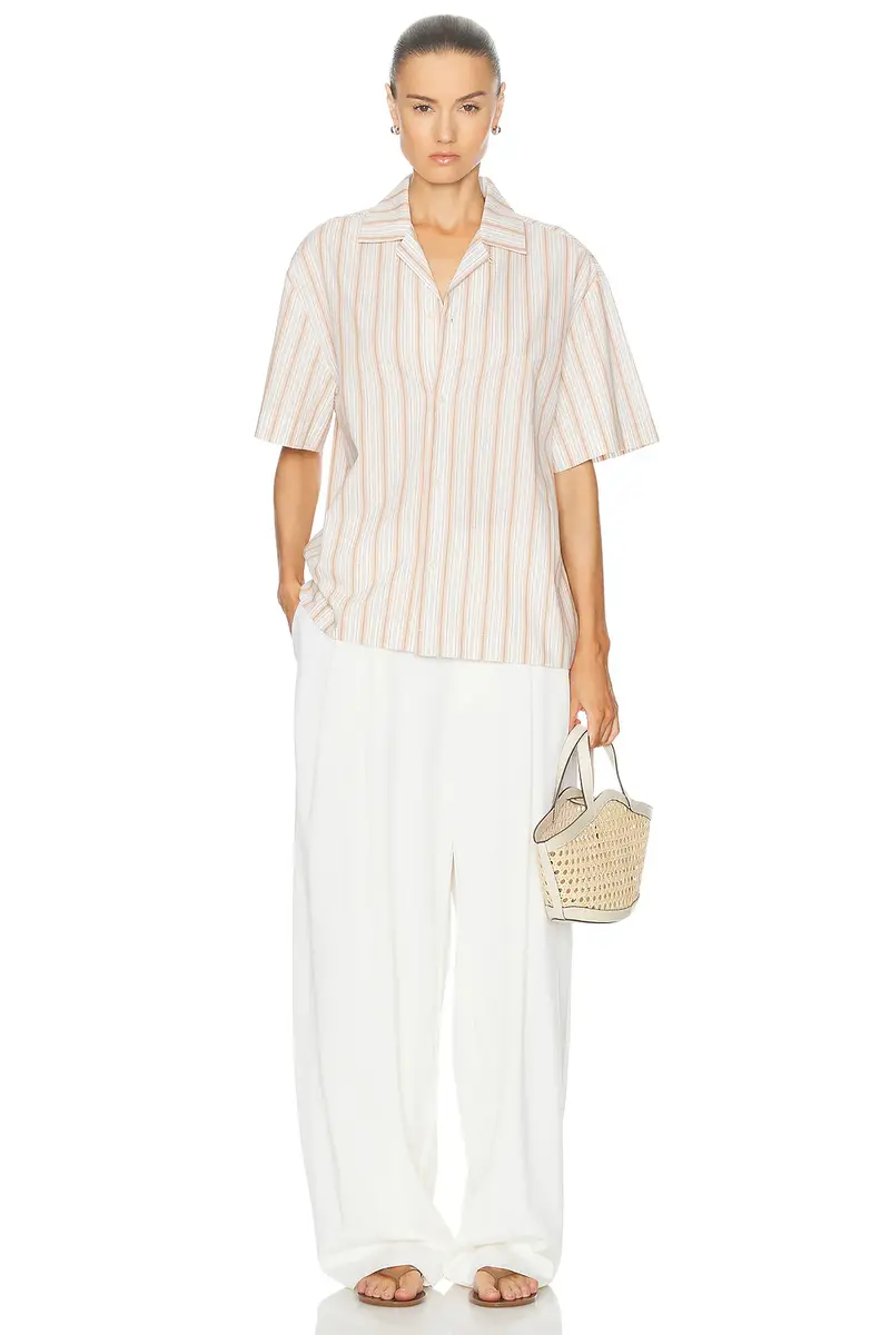 WAO Textured Stripe Camp Shirt | Thumbnail 5