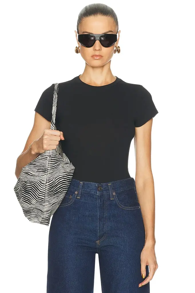 RE/DONE 60s Slim Tee Bodysuit | Image 1 RE/DONE 60s Slim Tee Bodysuit | Image 1