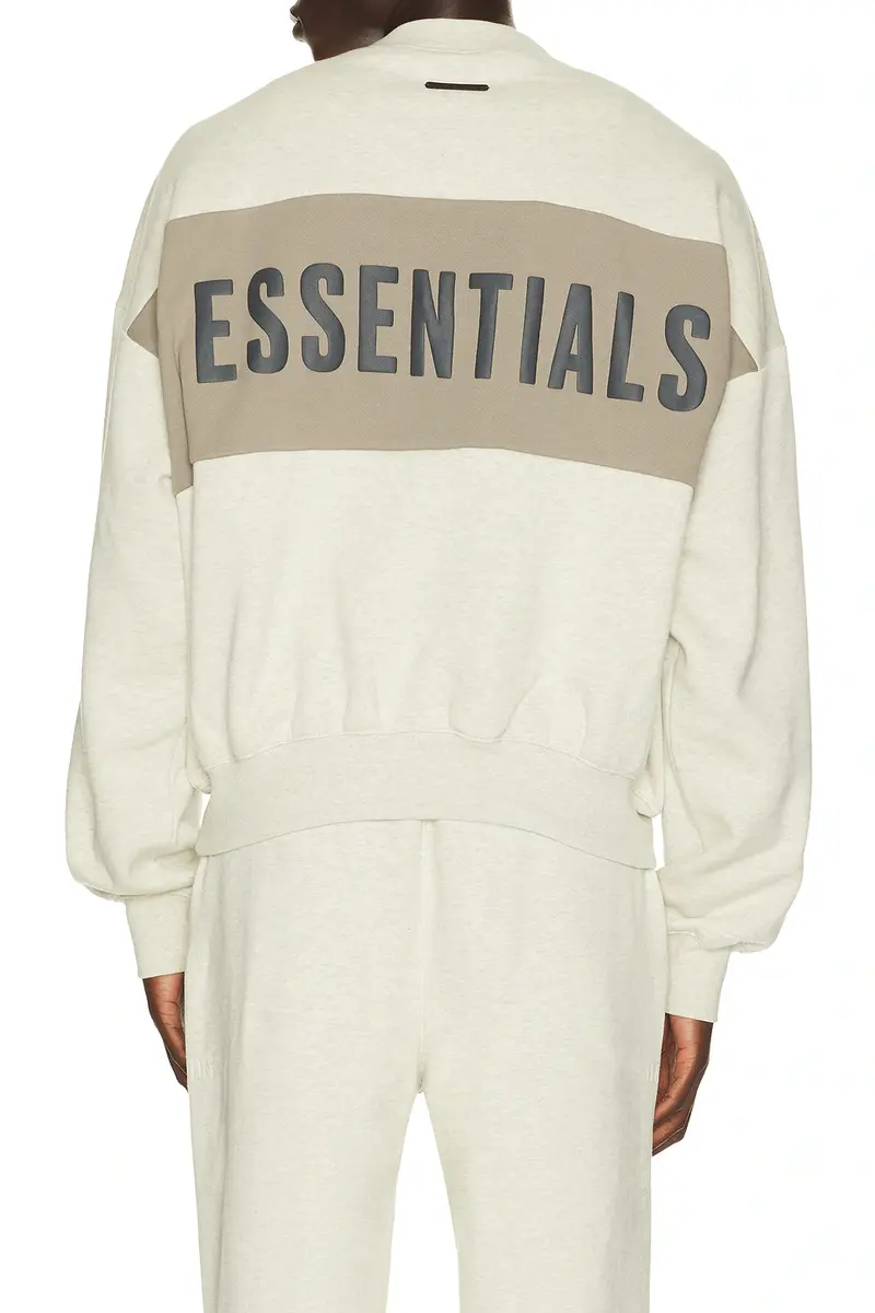 Fear of God Essentials Cropped Relaxed Panelled Sweatshirt | Thumbnail 2 Fear of God Essentials Cropped Relaxed Panelled Sweatshirt | Thumbnail 2