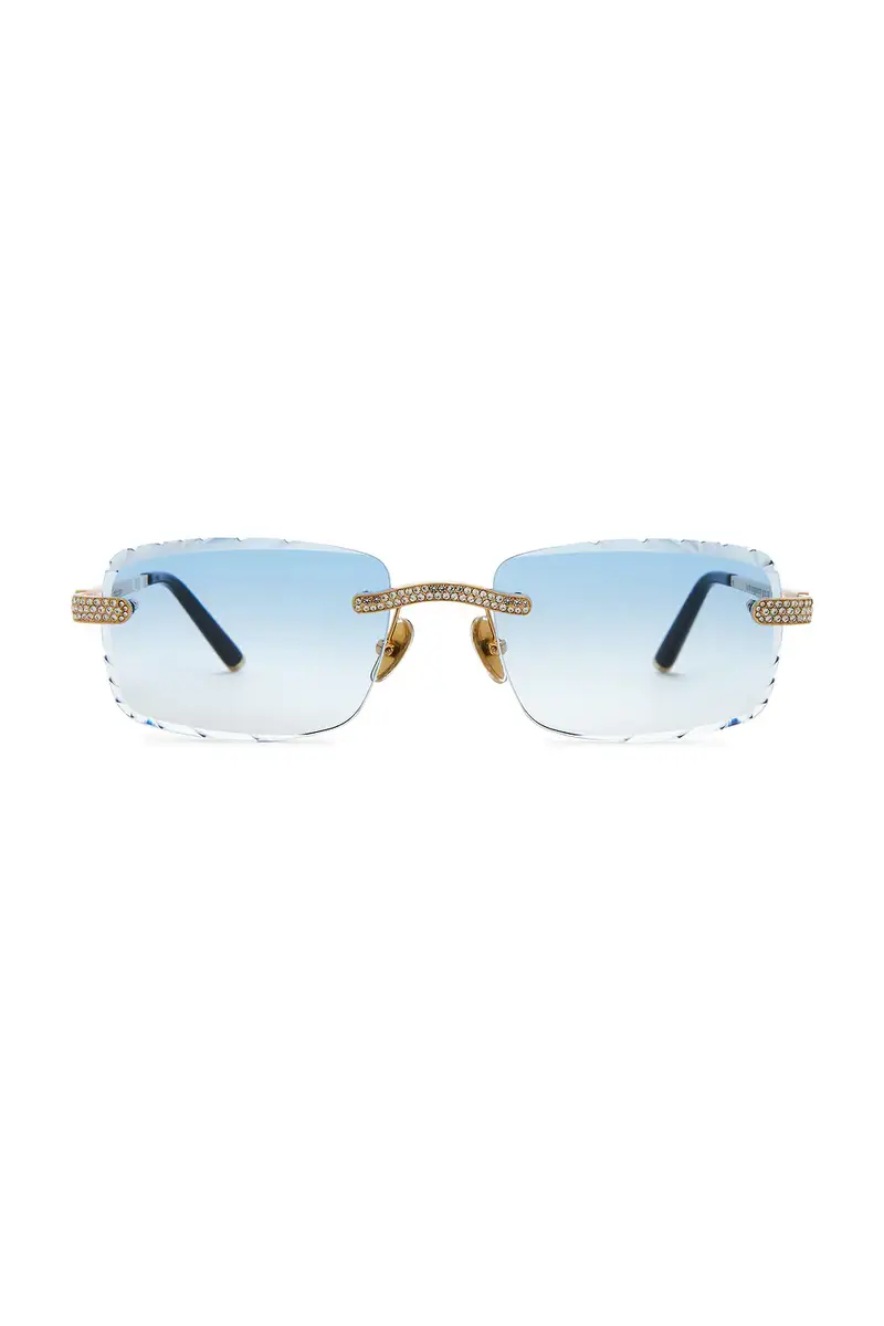 James Oro Signature Gem Cut Sunglasses