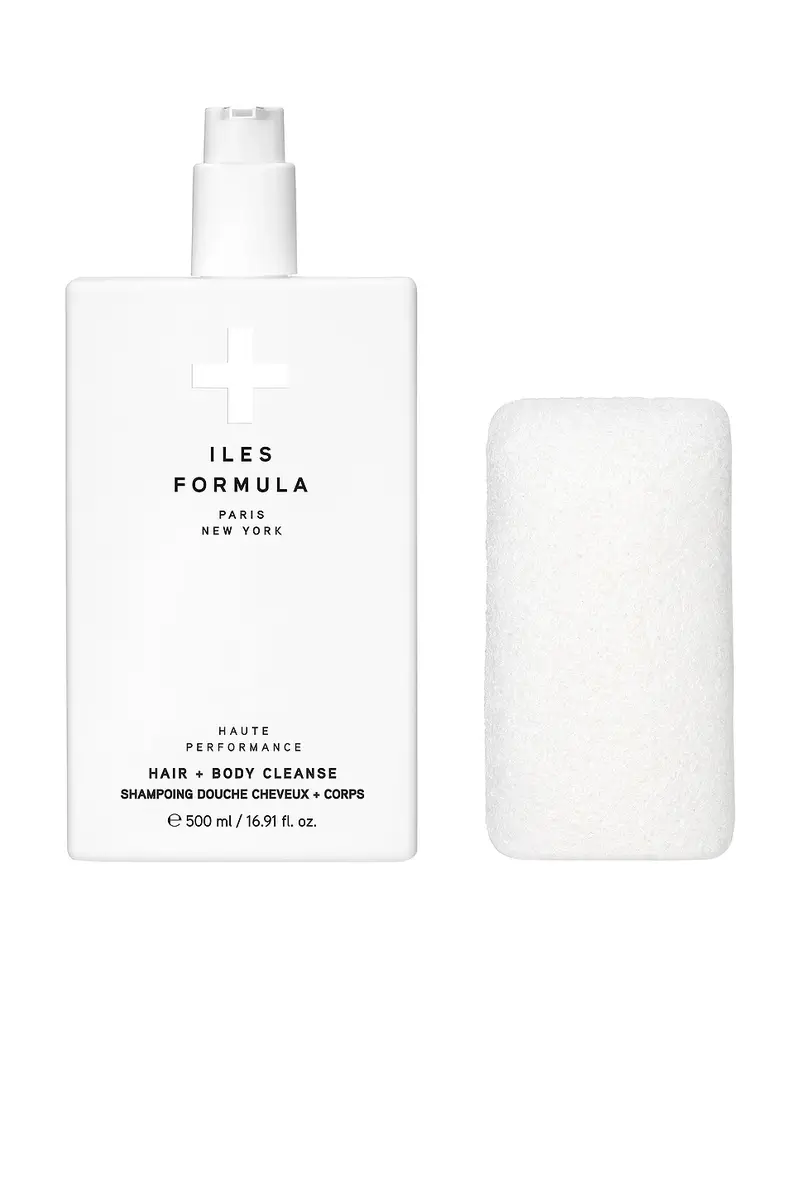 Iles Formula Hair + Body Cleanse With Body Sponge