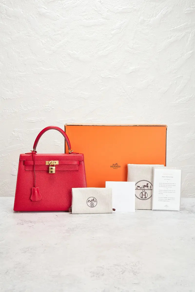 HERMÈS Hermes Veau Epsom Kelly 25 Handbag | Thumbnail 10