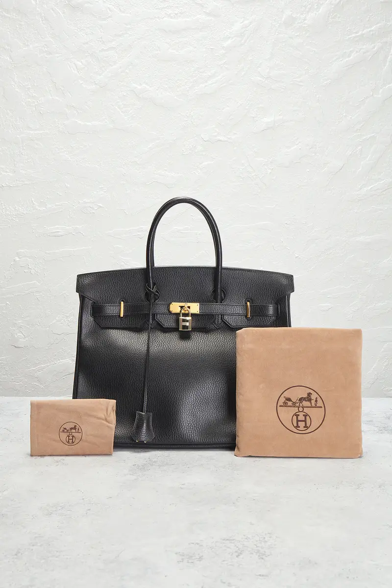 HERMÈS Hermes 1996 Ardennes Birkin 35 Retourne Handbag | Thumbnail 10 HERMÈS Hermes 1996 Ardennes Birkin 35 Retourne Handbag | Thumbnail 10