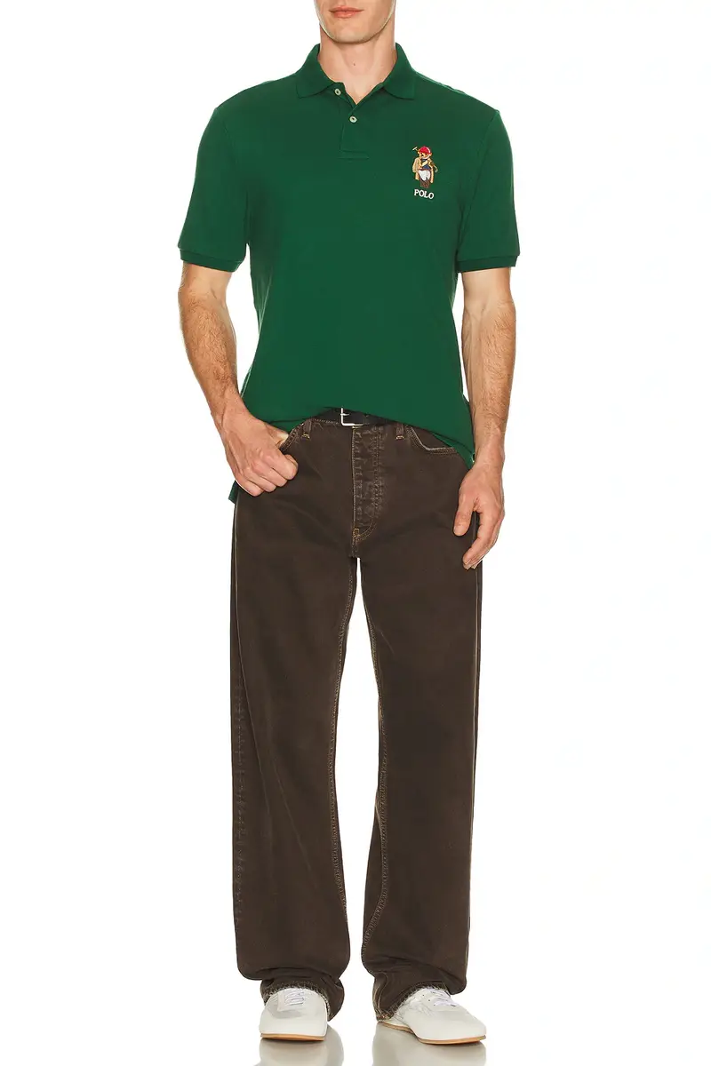 Polo Ralph Lauren Short Sleeve Basic Mesh Society Bear Polo | Thumbnail 3