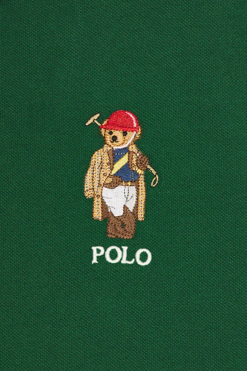 Polo Ralph Lauren Short Sleeve Basic Mesh Society Bear Polo | Thumbnail 5
